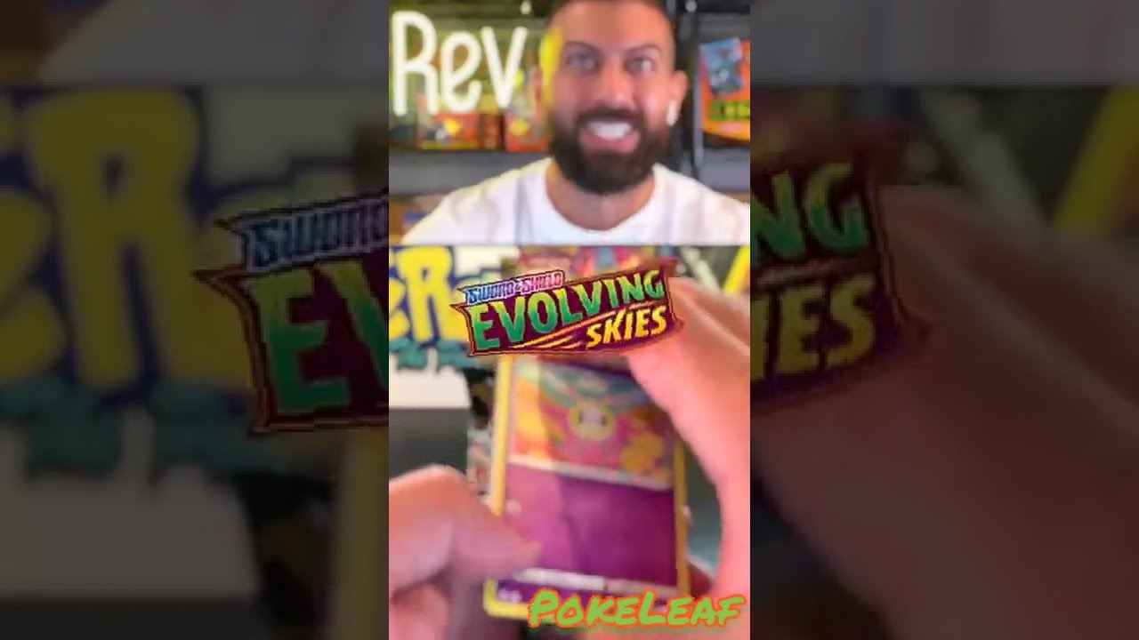 Pokerev Pulls Sick Cards In Evolving Skies Pack | Best Reaction Video |