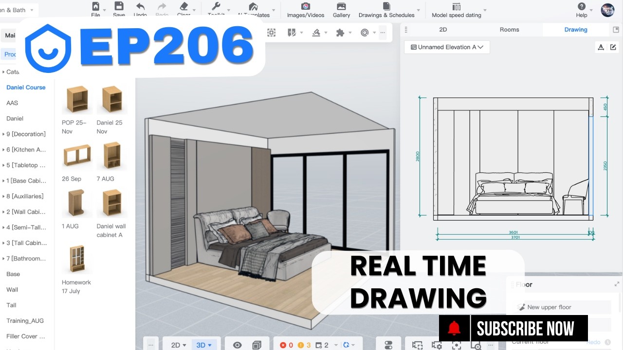 EP206 Coohom Real Time Drawing