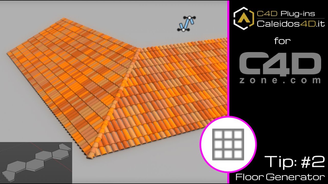 Floor Generator Tip n&deg; 2, Spline Path and Tuile Generator