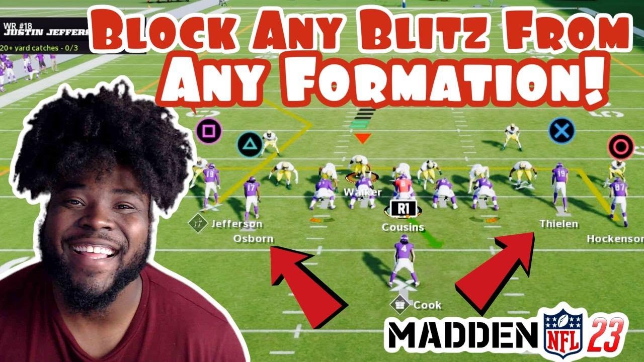 How To Properly Block ANY Blitz With A WR In Madden 23! | Madden Tips |