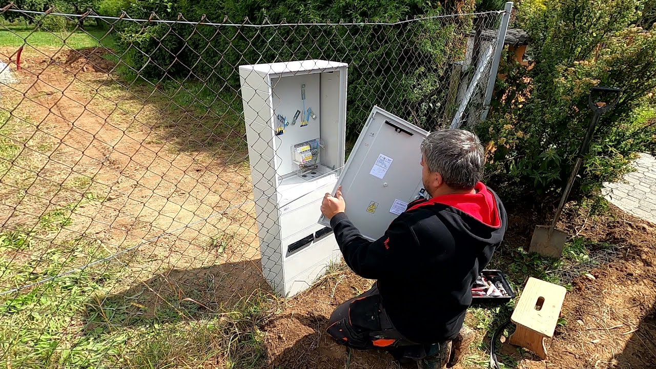 Elektrická instalace - Elektroměrový rozvaděč (pilíř)