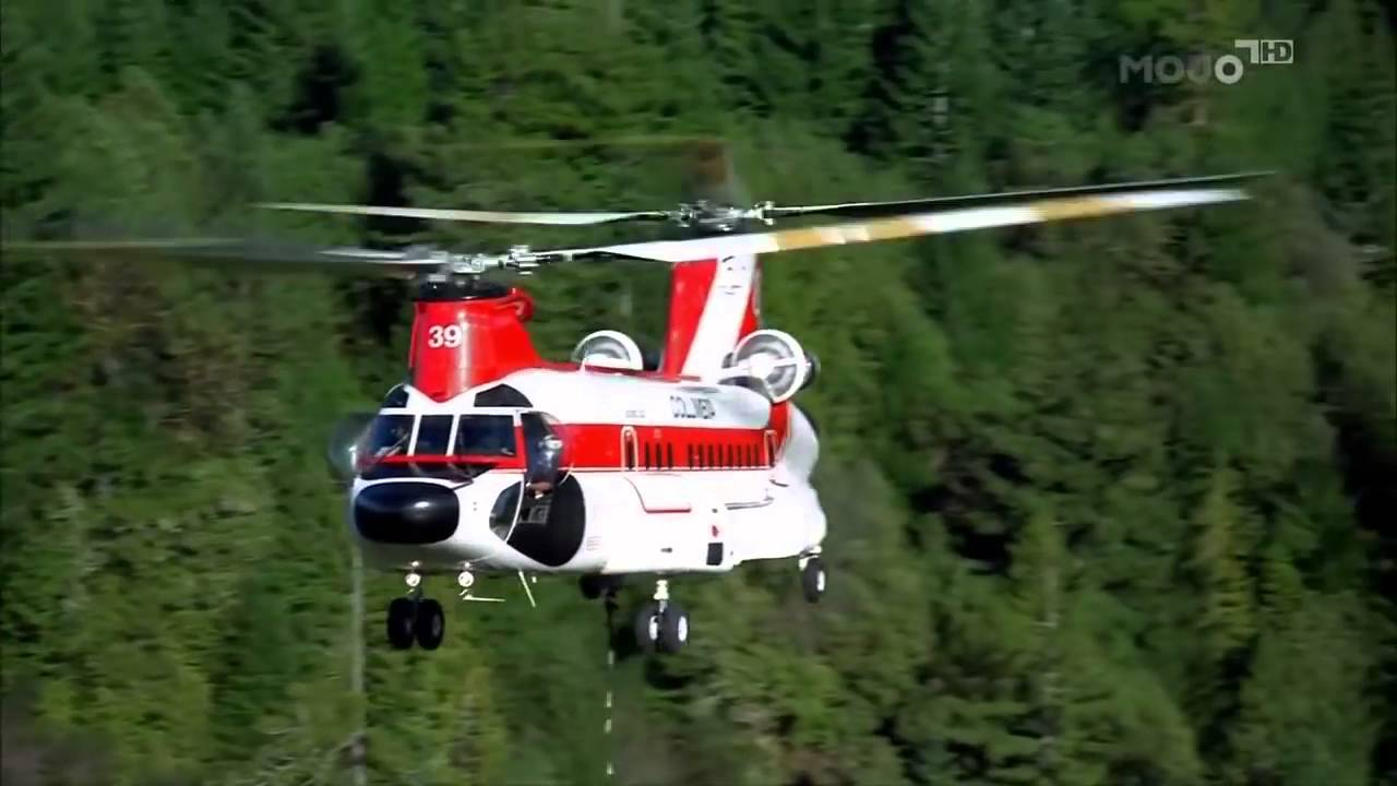 Helicopter Logging by Boeing CH 234 Chinook