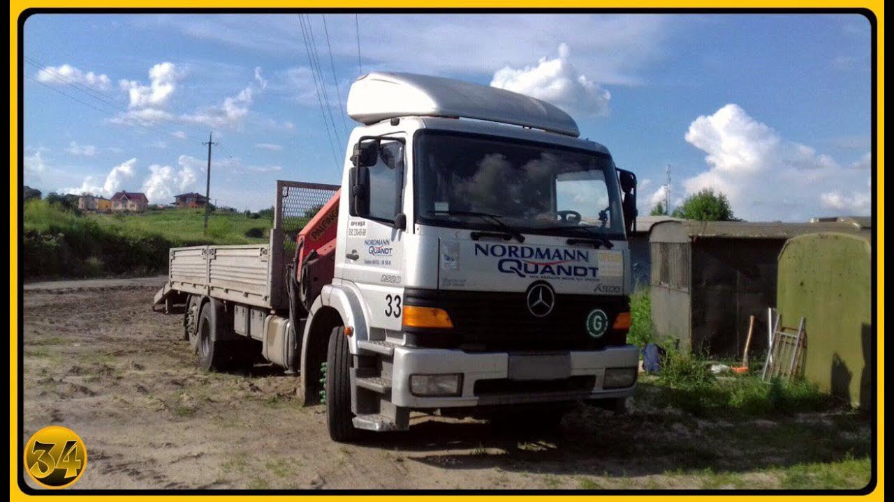 Кран-манипулятор Palfinger PK 15500 на базе Mersedes Atego о технических характеристиках