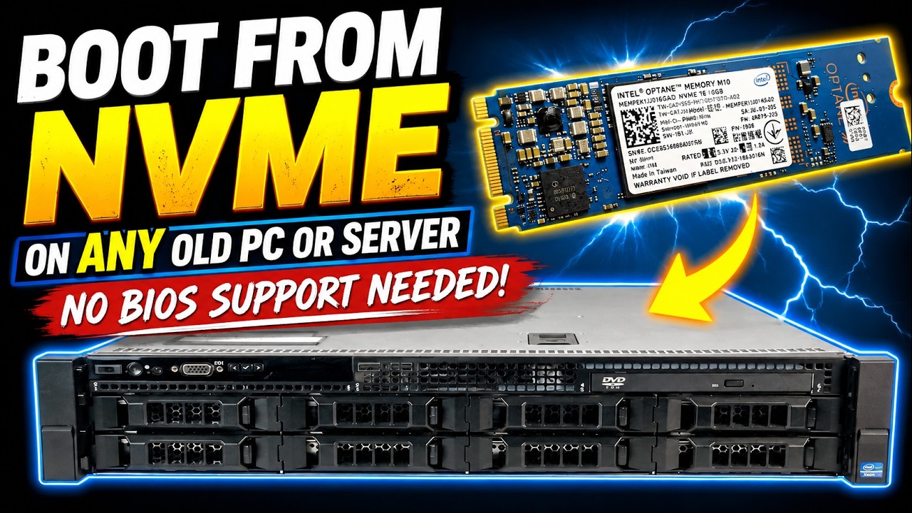 Загрузка с NVMe на ЛЮБОМ старом ПК или сервере | BIOS больше не нужен!