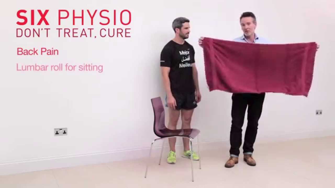 Lumbar support for sitting down