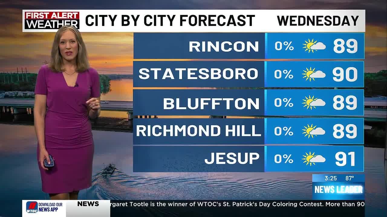 Jamie’s First Alert Weather Forecast for Tuesday afternoon, March 10