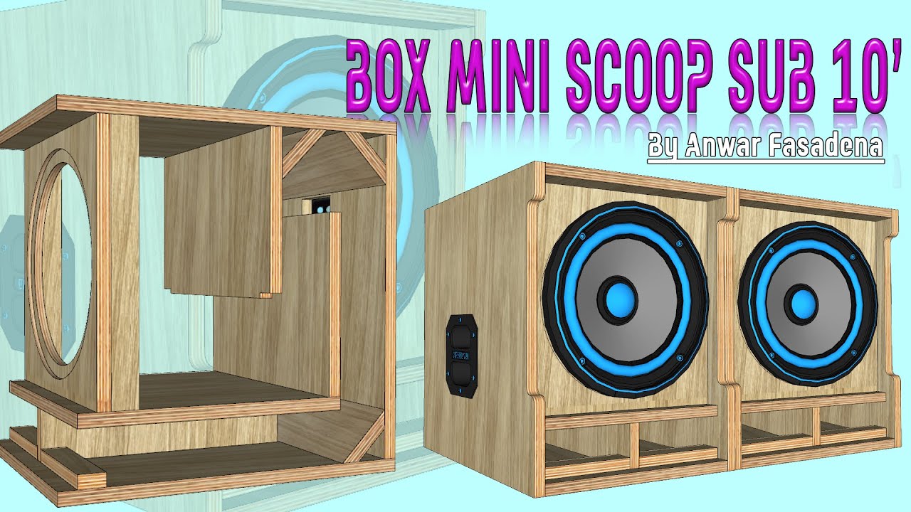 SKEMA BOX SPEAKER MINI SCOOP SUB 10 INCH By Anwar Fasadena