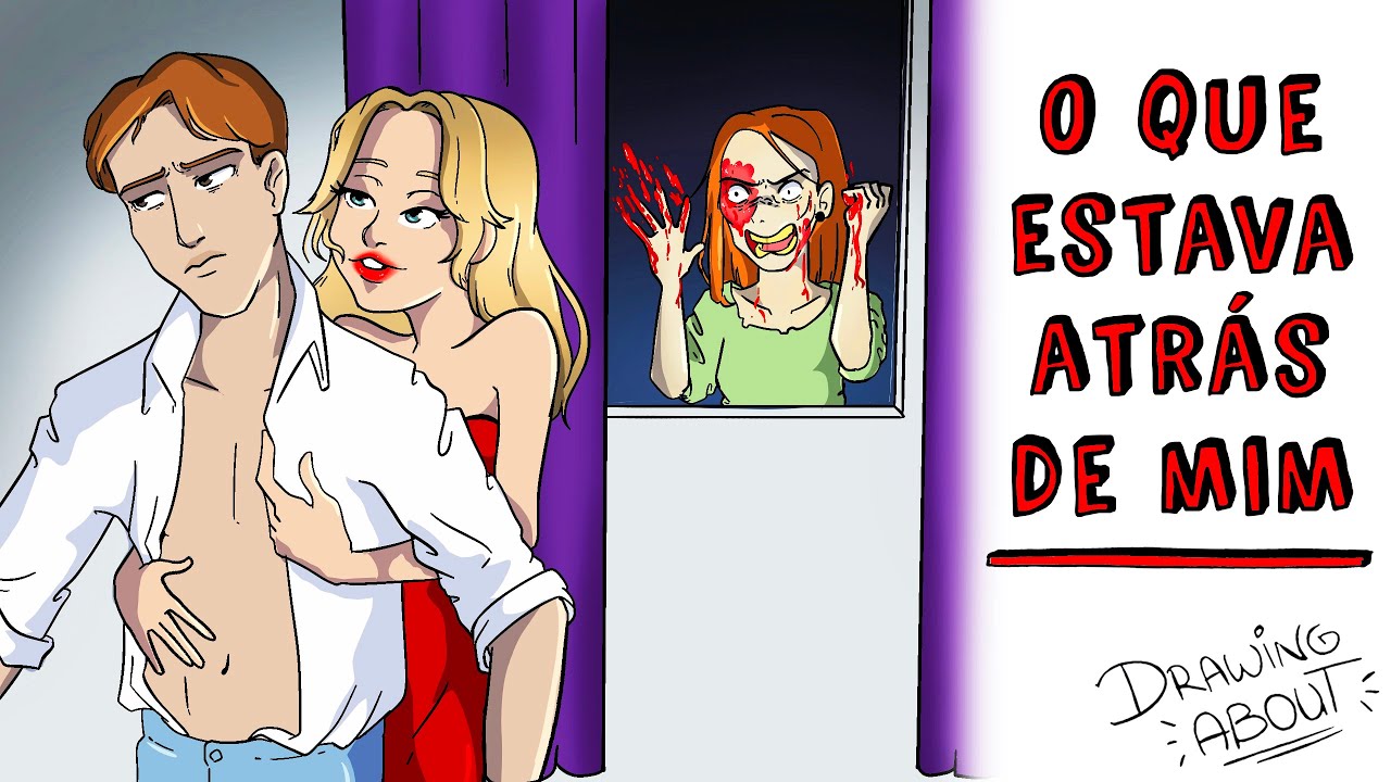 O QUE ESTAVA ATRÁS DE MIM! | Draw My Life Português