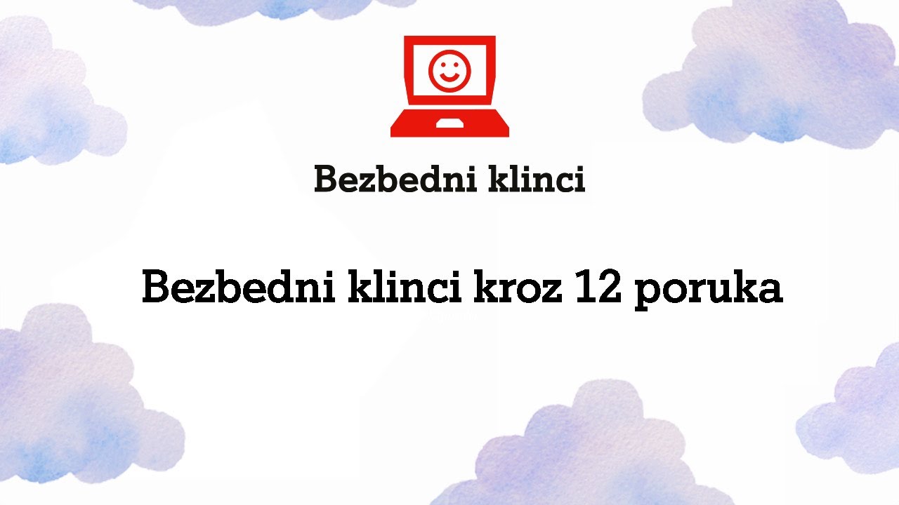 Bezbedni klinci kroz 12 poruka