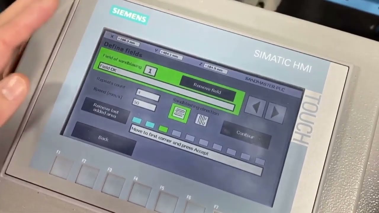 Program Touch Screen for CNC AutoBlaster