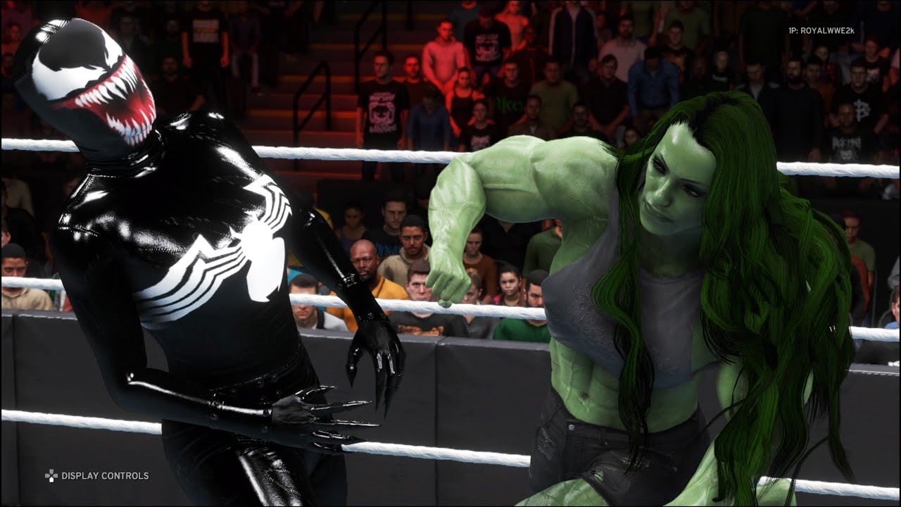 FULL MATCH - She-Hulk vs. She-Venom - WWE 2K20 - Royal Girl Fights 💚