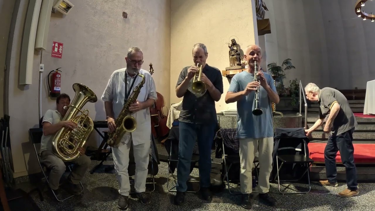 Música al Comiat d'Oriol Bordas Cornet/ Música en la despedida de Oriol Bordas jazz para un funeral
