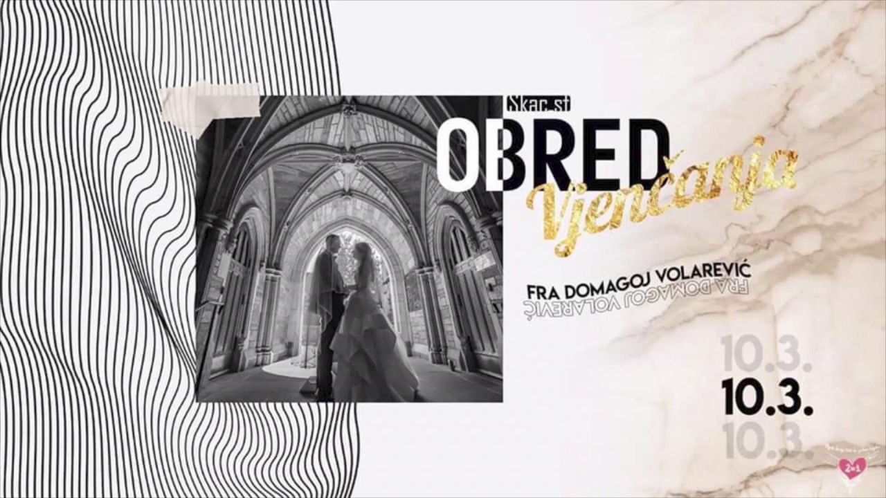 Obred vjenčanja - Fra Domagoj Volarević