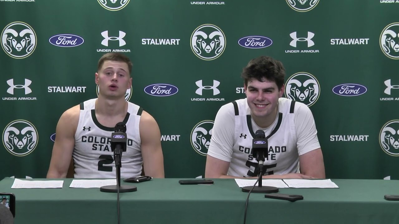 Colorado State Basketball (M): Brandon Rechsteiner (L) & Kyle Jorgensen (R) Post-Game (Fresno State)