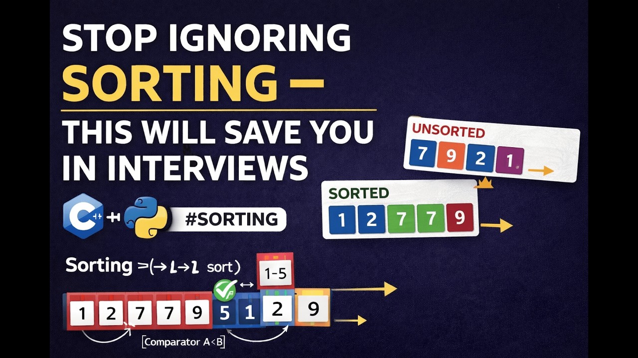 Stop Ignoring Sorting – This Will Save You in Interviews