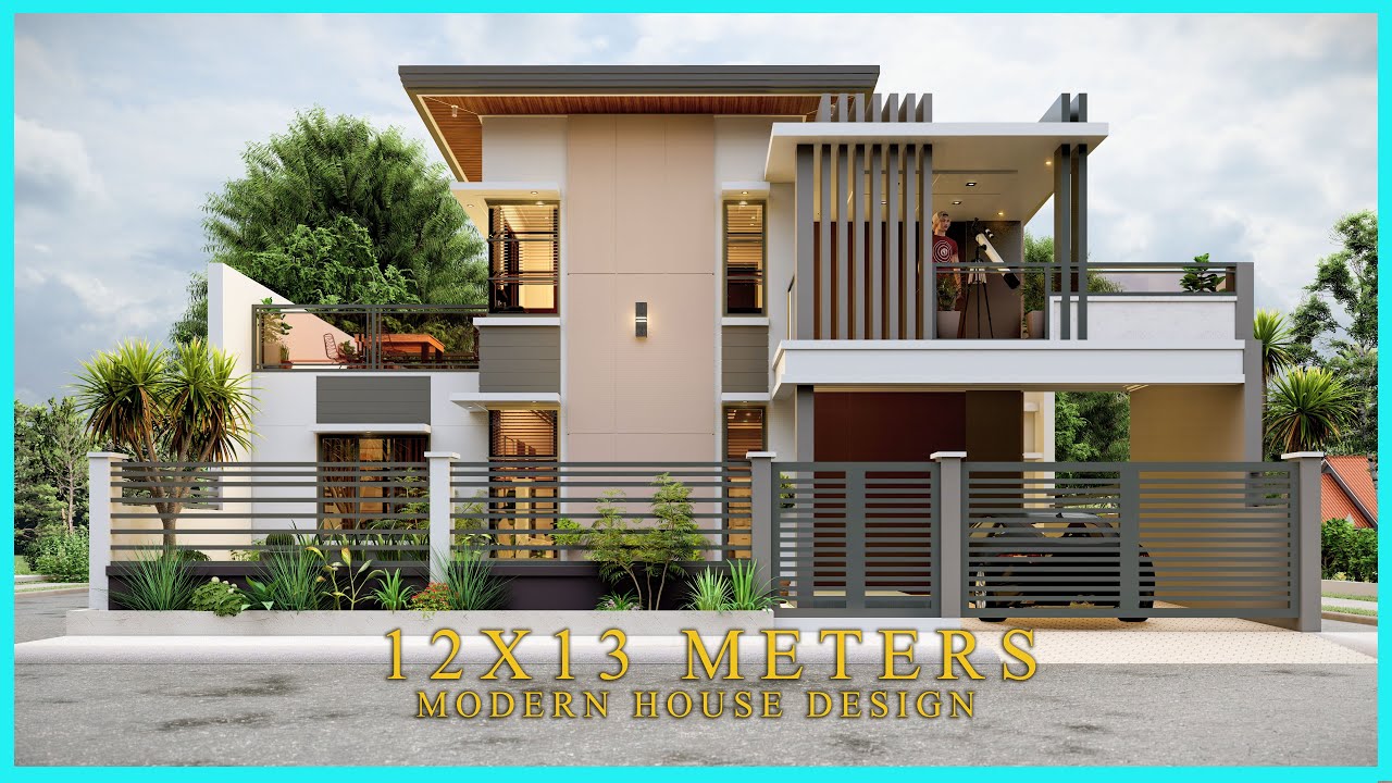 Two Storey 3 Bedroom Modern House Design