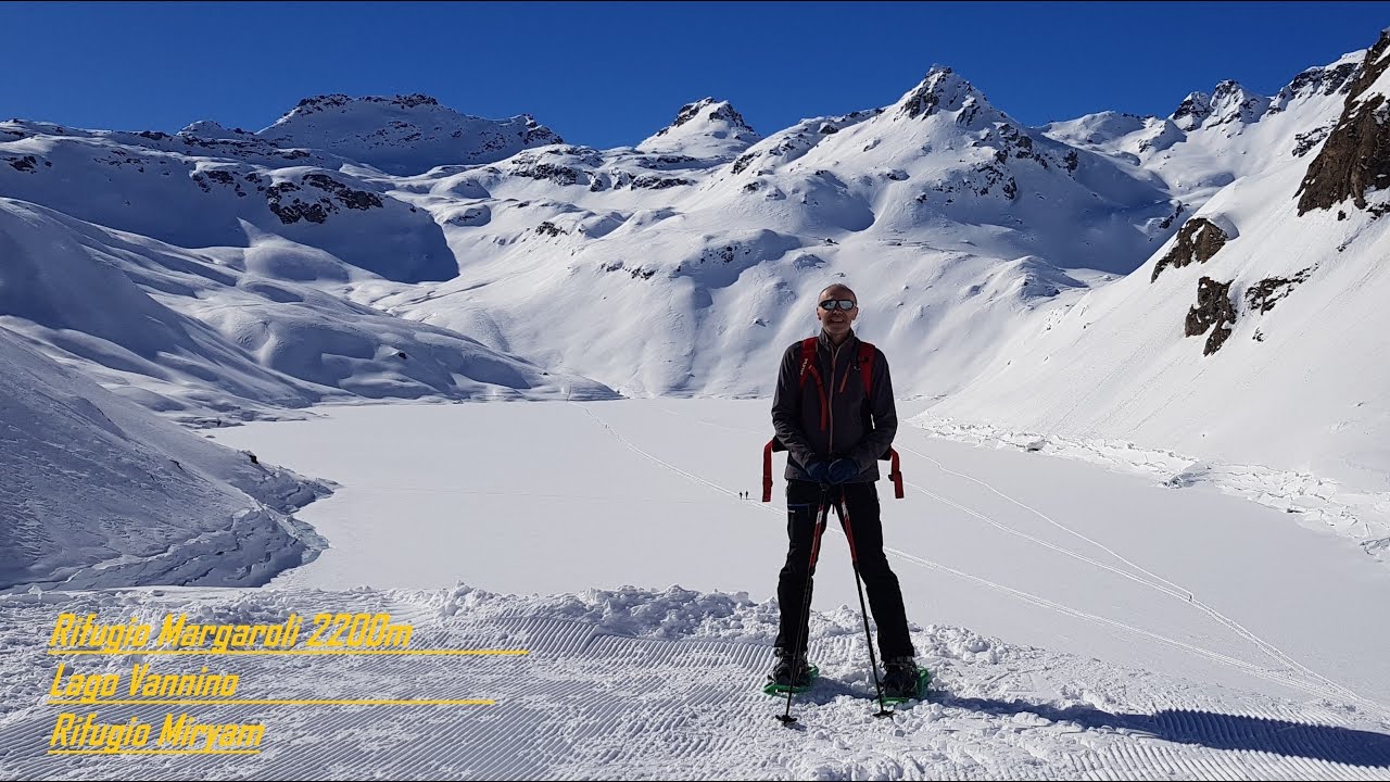 Rifugio Margaroli attraversamento lago Vannino quota 2320m Val Formazza (VCO) 16 Febbraio 2019