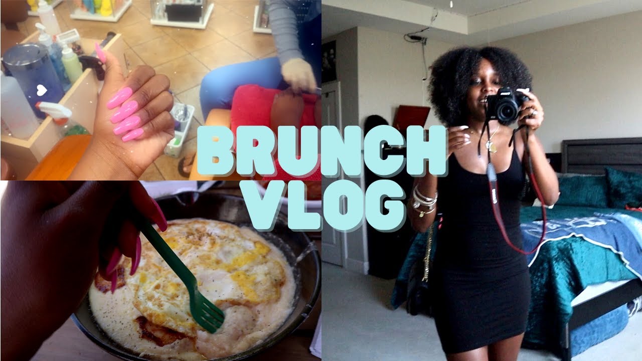 VLOG: NAILS + BRUNCH + SHOP W ME!