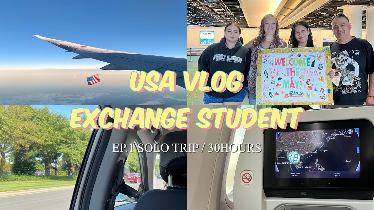 USA exchange student EP.1 🇺🇸 | on board✈️ , connecting flight, BKK-HND-SFO-PDX 💐 | MAYPICHAYA