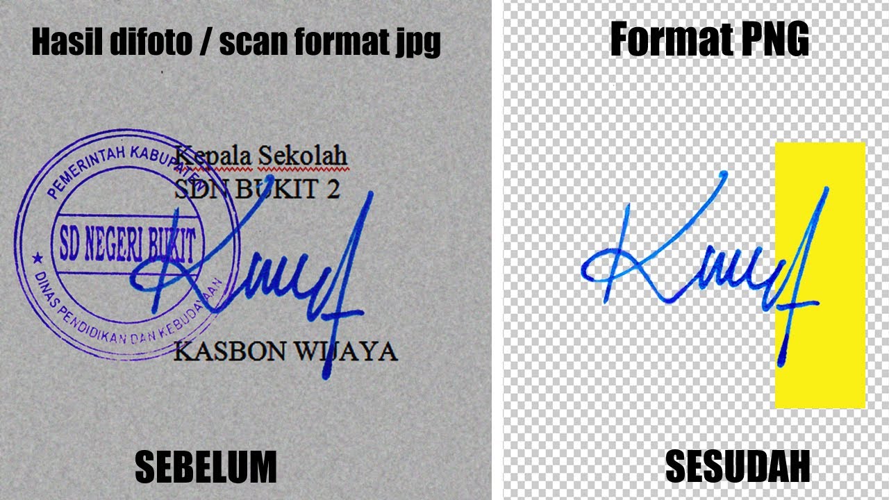 CARA SELEKSI TANDATANGAN DENGAN BERSIH DAN RAPI