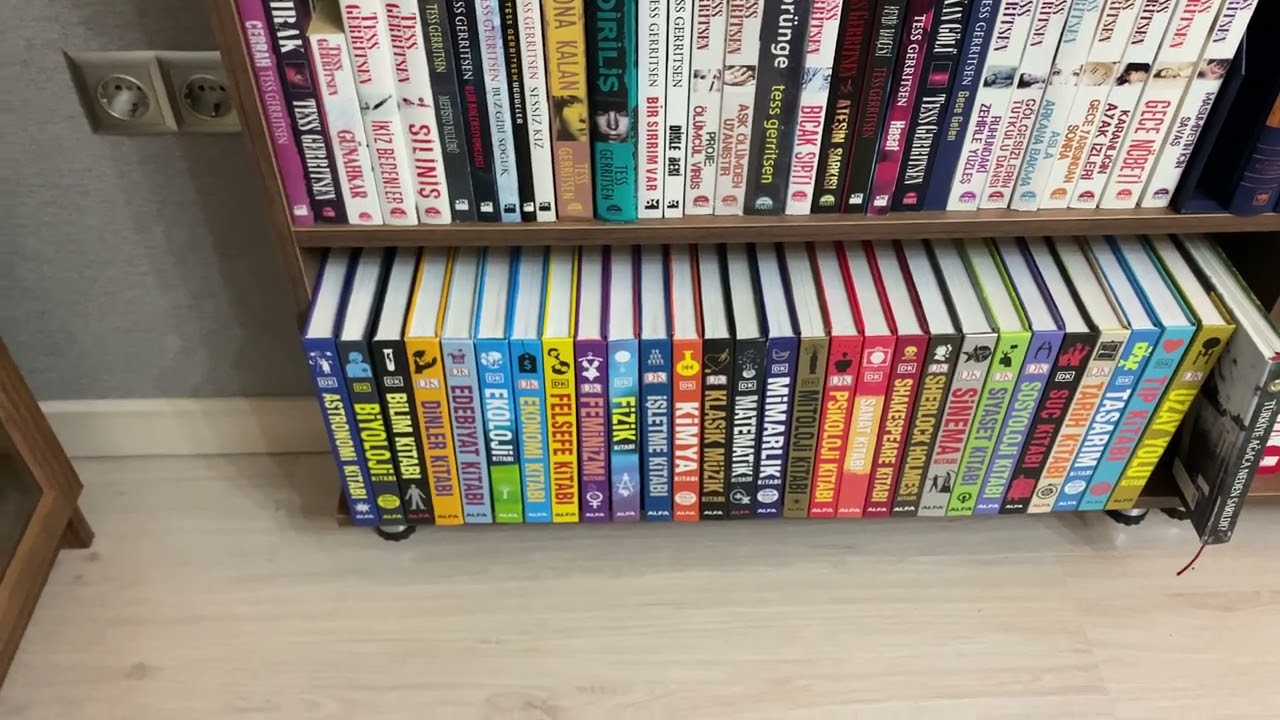 Kitaplığımın son hali! Önerilere açığım. 😉 Kitaplık ölçülerinden ve yerleştirme düzeninden bahsettim