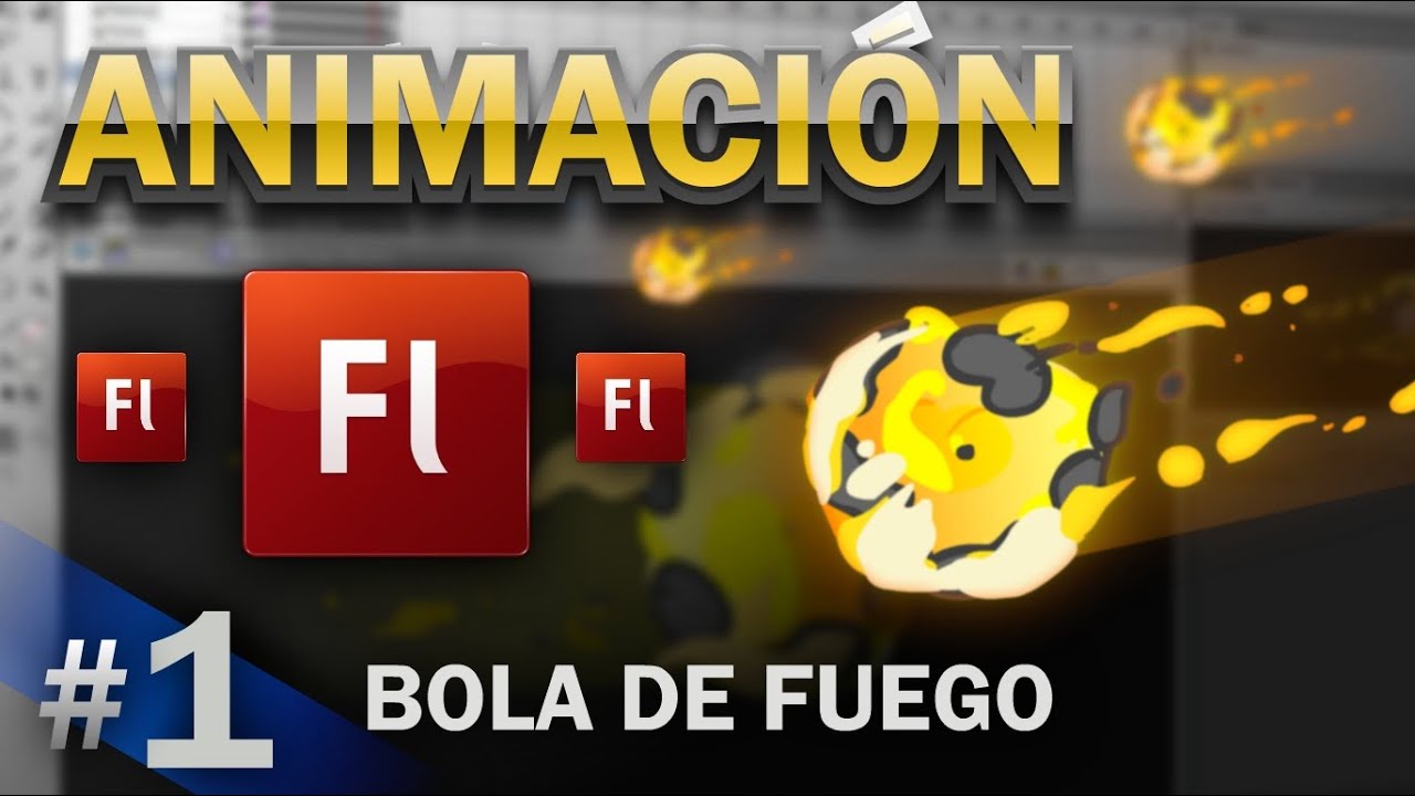 Como animar una Bola de fuego en adobe Flash cualquier versión.