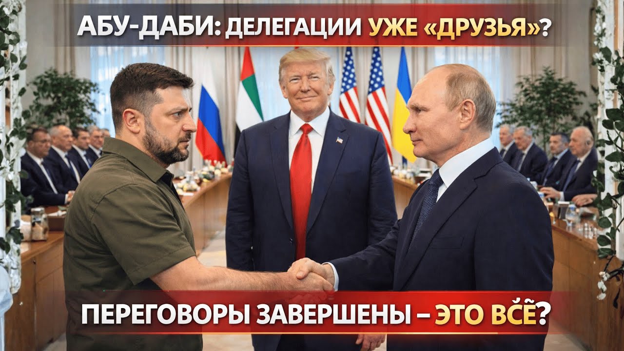 ИТОГИ АБУ-ДАБИ! Россия и Украина Уже ДРУЗЬЯ! Трамп создаёт новую архитектуру глобальной безопасности