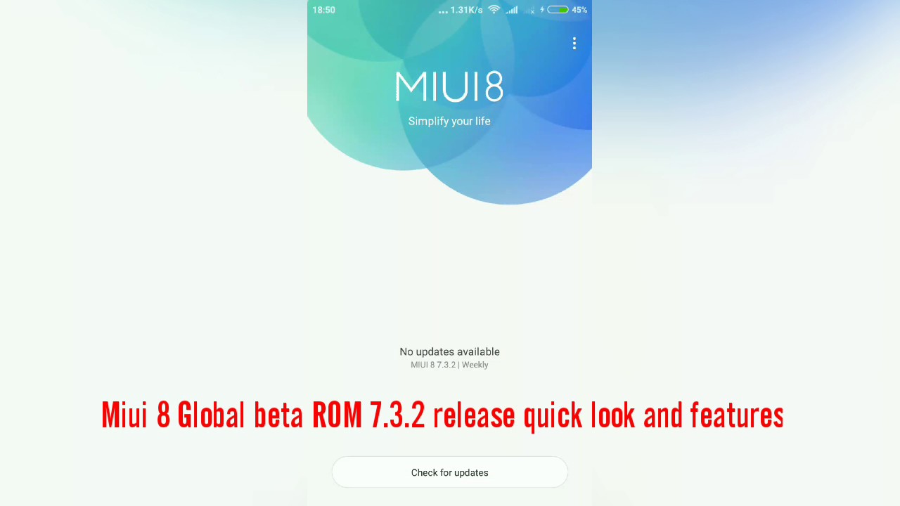 Miui 8 Global beta rom update 7.3.2 release quick look and features, Average update - Tips&Tricks