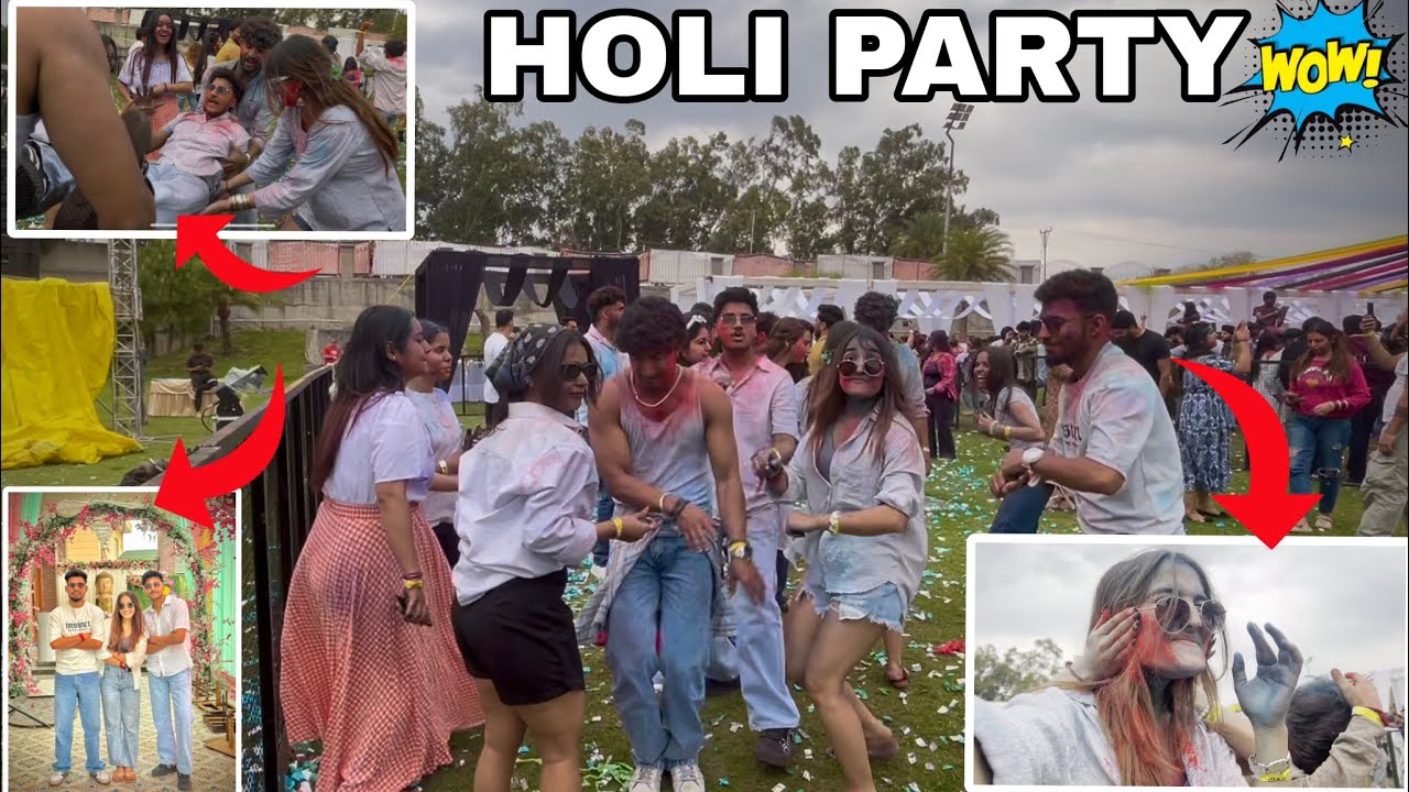 Holi party 2025🎨|| Majestic Grand|| #jammuandkashmir