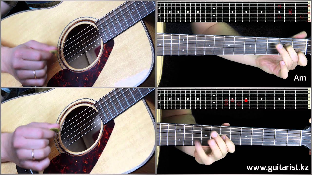 Justin Timberlake - What goes around guitar lesson (Уроки игры на гитаре Guitarist.kz)