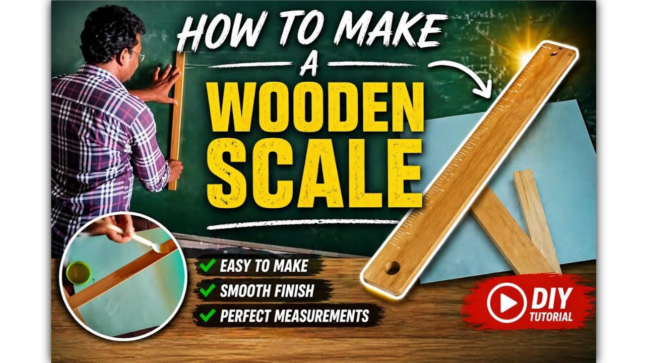 How to make scale || wooden scale Making