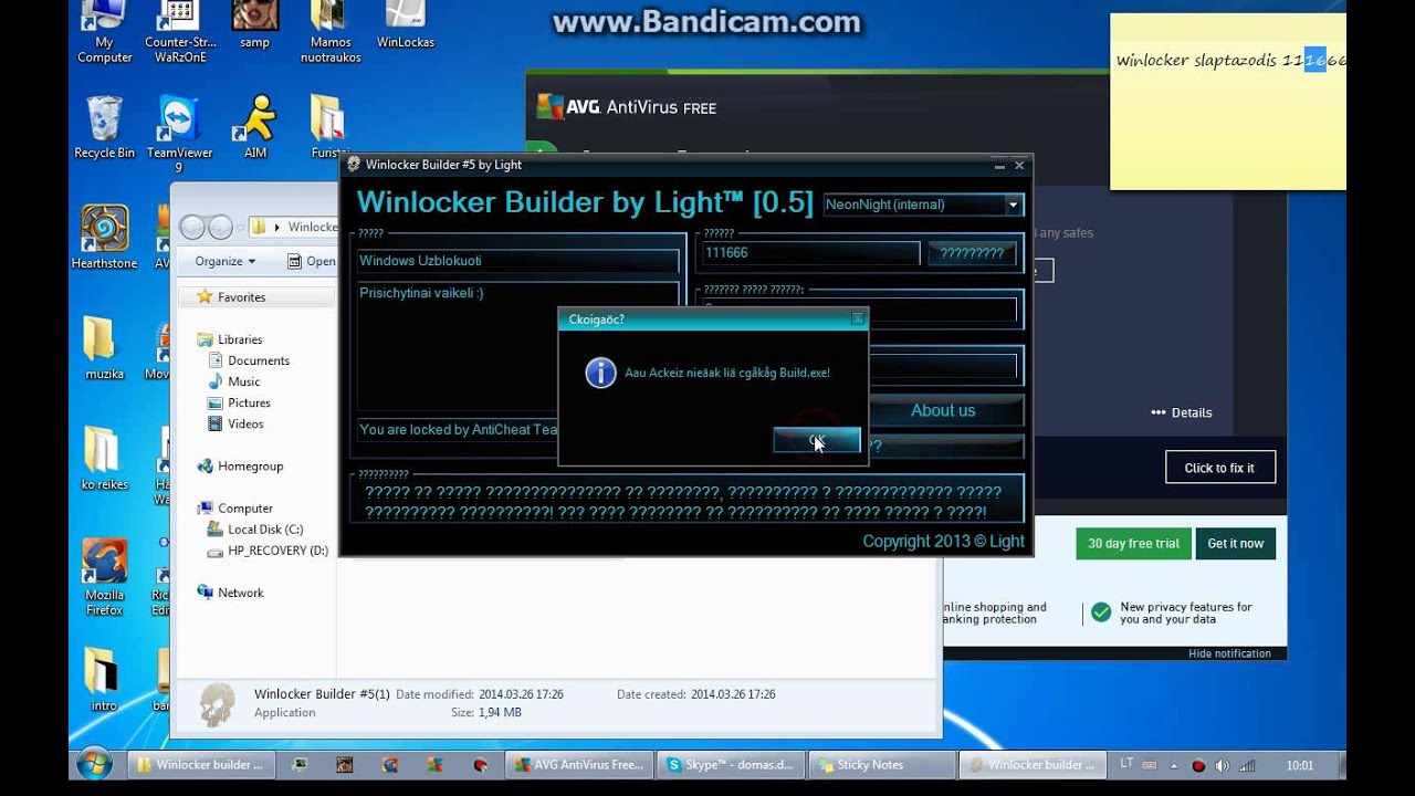 Winlocker 0.5# Lietuviskai! Kaip ji sukurti ir gauti?