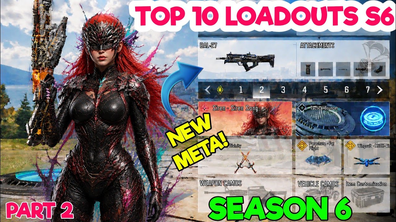 ТОП-10 ЛОАДАУТОВ 6-го СЕЗОНА в Cod Mobile | ЧАСТЬ 2 | codm br лучшие сборки оружия | codm br лучш...