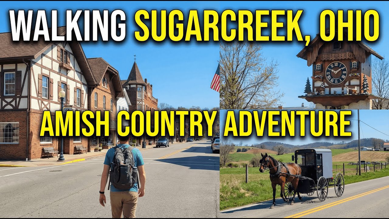 Walking around Sugarcreek, Ohio in the Amish Country