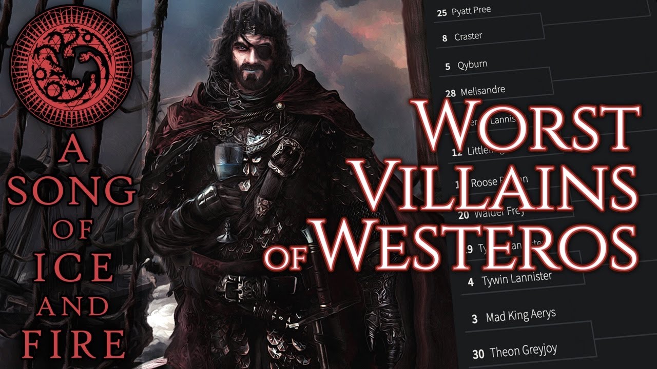 Worst Villains of Westeros Tourney! March Badness! A Song of Ice and Fire - Game of Thrones