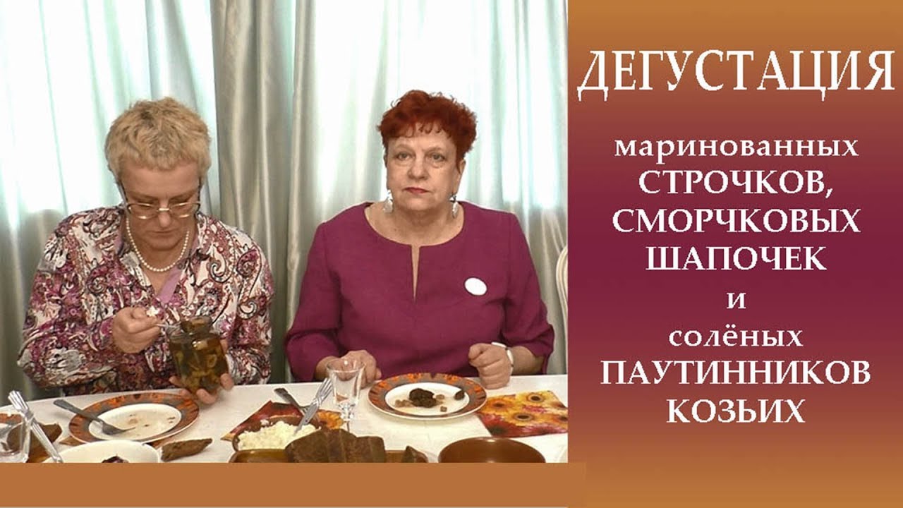 Дегустация маринованных строчков гигантстких