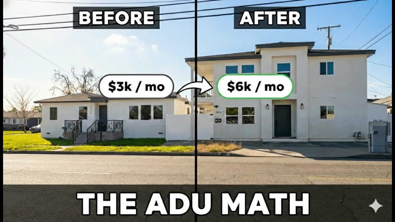 How to Double Your Cash Flow on your Next Investment Property - ADU Investing/Underwriting