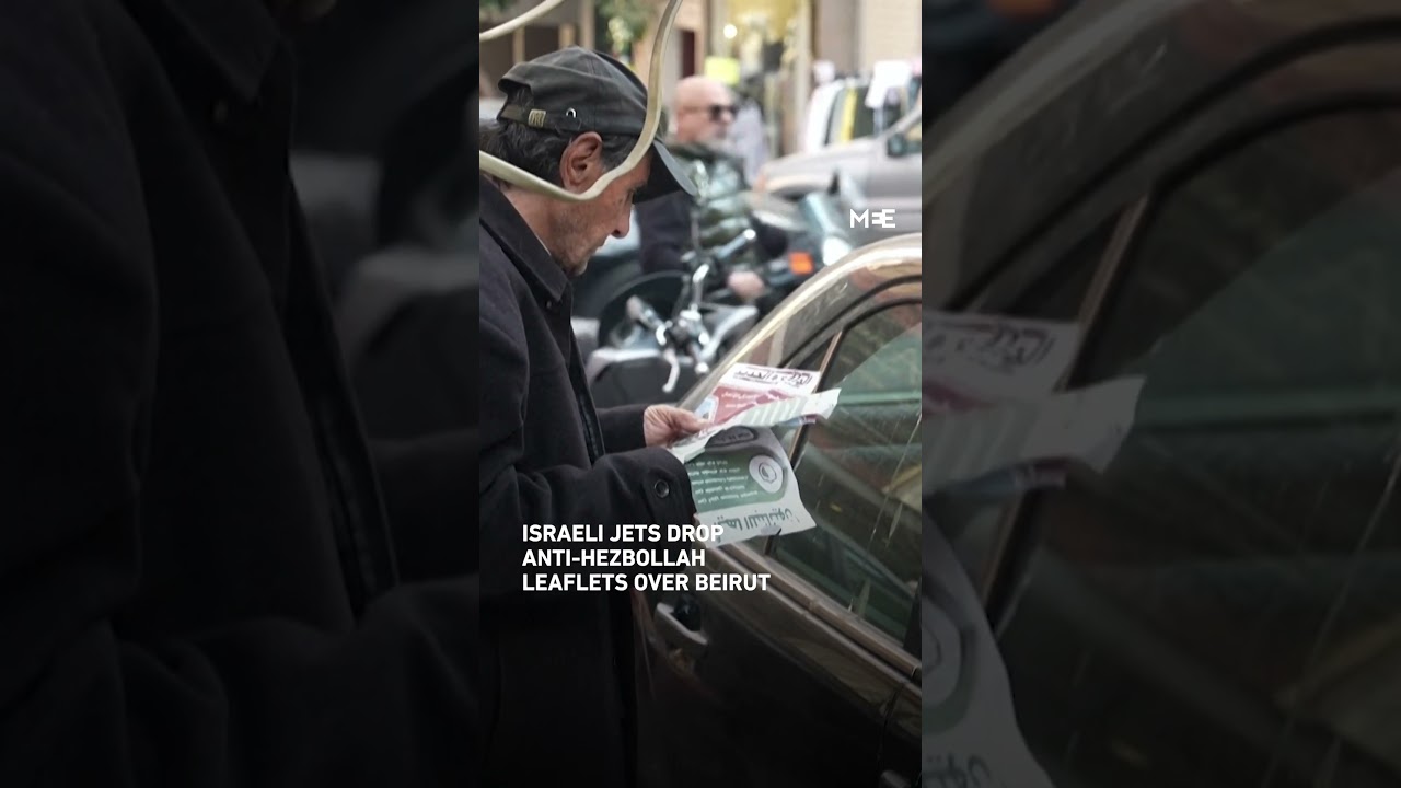 Israeli jets drop anti-Hezbollah leaflets over Beirut