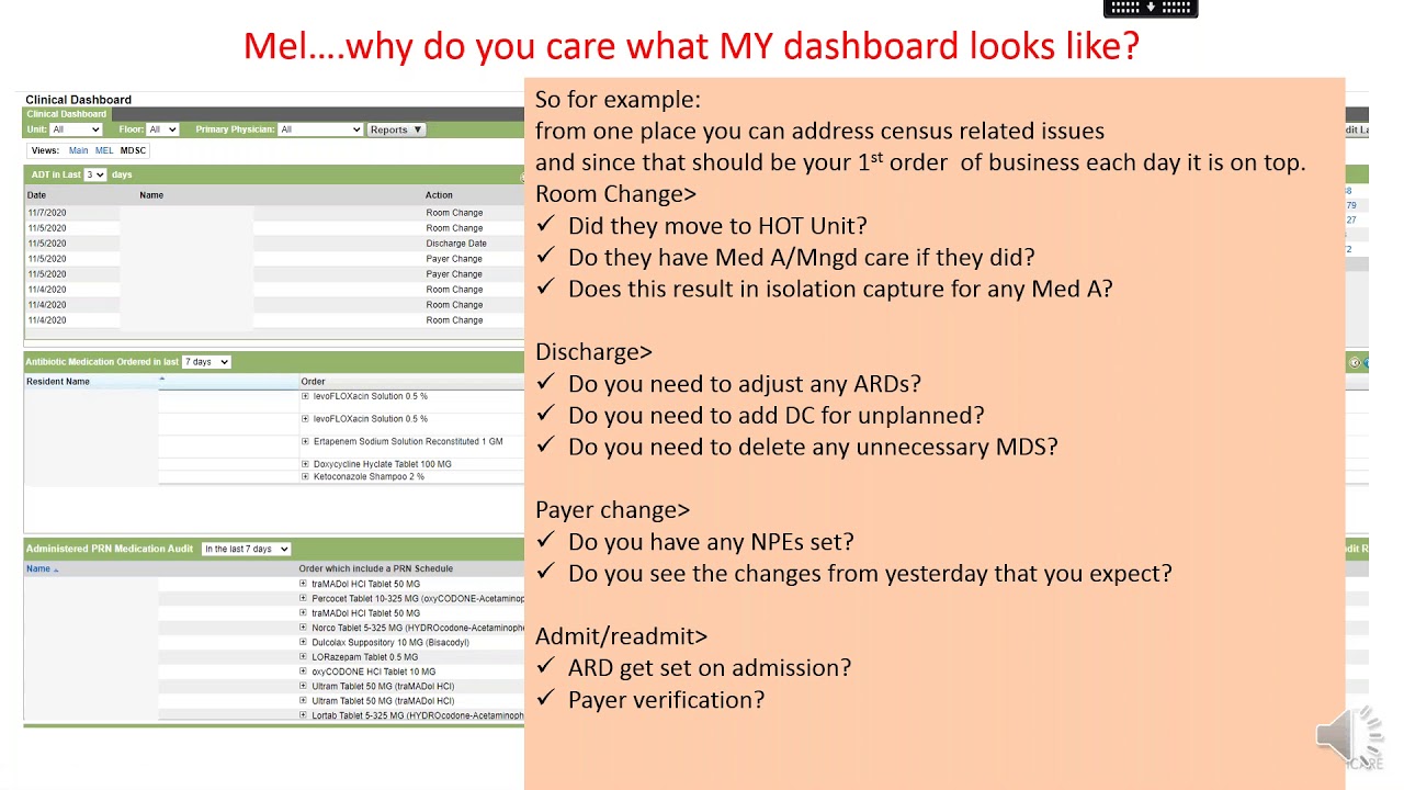 Editing Clinical dashboard in Point Click Care (PCC)