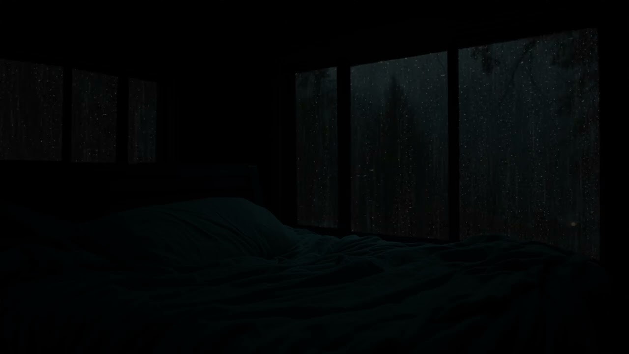Peaceful Rain at Night by the Window | Relaxing Rain Sounds for Sleep, Focus & Stress Relief