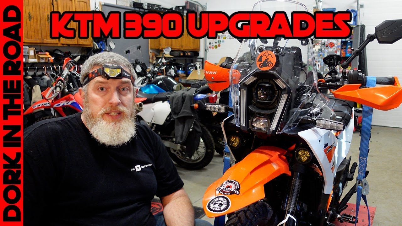 KTM 390 Adventure R Mods: Navigation Tablet Wiring and Handguards Install