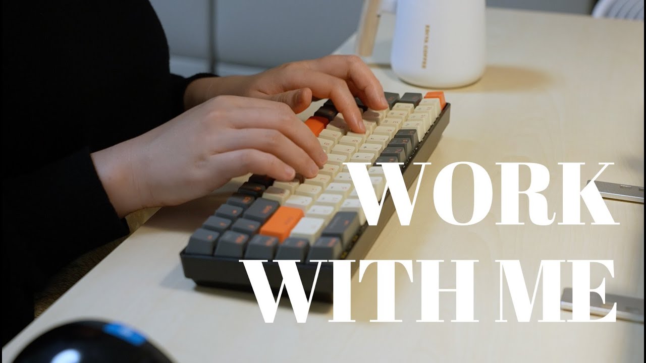 WORK WITH ME 🔸 l 1 hour Keyboard ASMR (no talking, no music) l K68