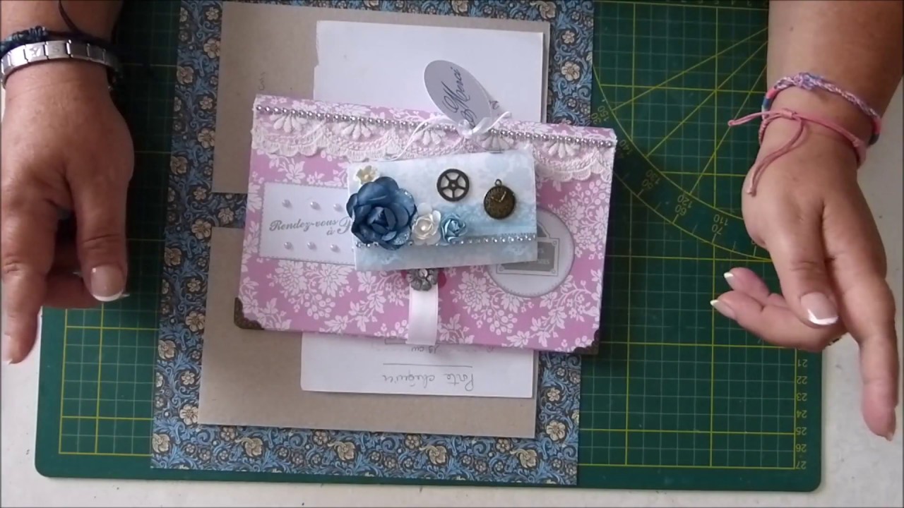 Tuto scrap Porte chéquier - Idée cadeau Noël