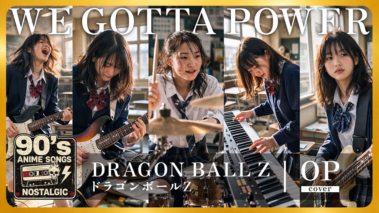 Dragon Ball Z Опенинг - WE GOTTA POWER | Ностальгия по аниме 90-х [AI Rock Cover]