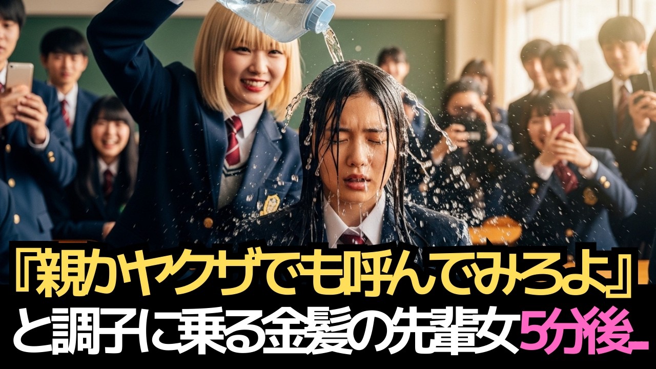 ヤクザの娘？「呼んでみろよ」と煽った不良。5分後、黒塗りの高級車が学校を包囲した…