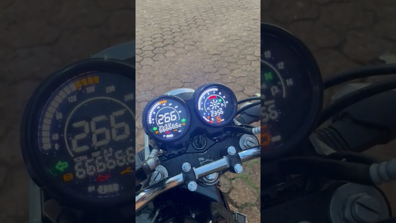 painel streetfighter sf125 na bandit #streetfightermotobrasil