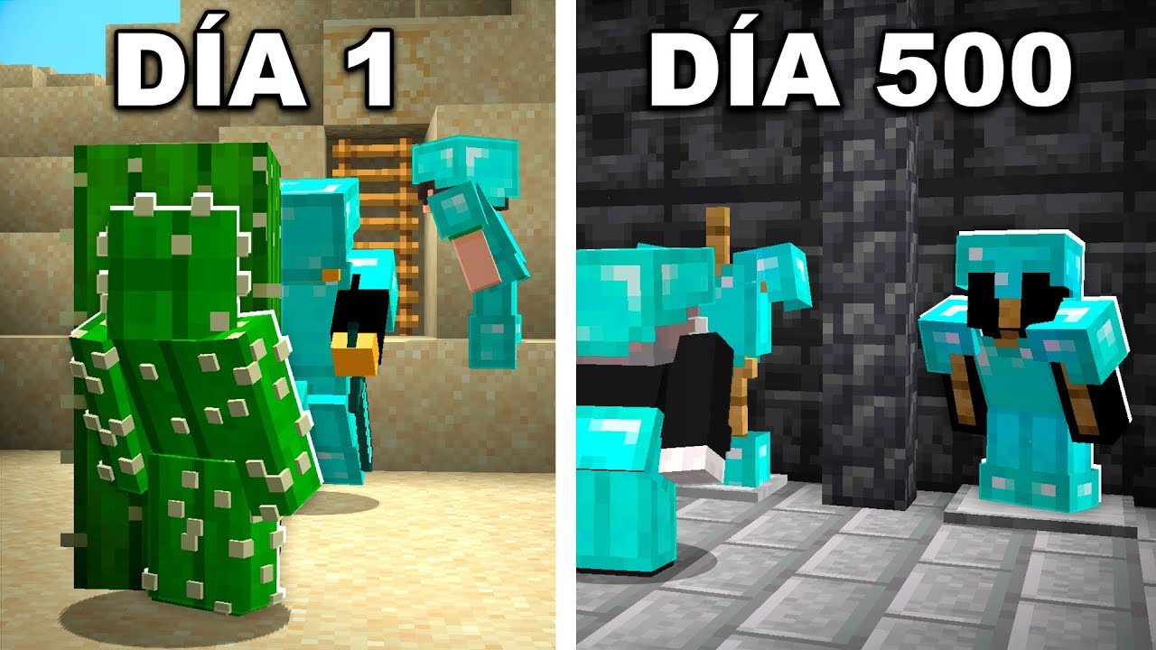 SOBREVIVÍ 500 DÍAS dentro de una BASE SECRETA de MINECRAFT | La Película