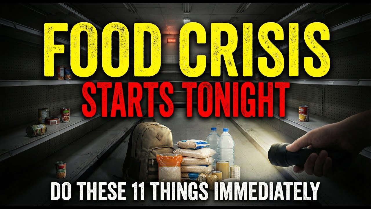 If FOOD CRISIS Starts TONIGHT, DO THESE 11 Things IMMEDIATELY
