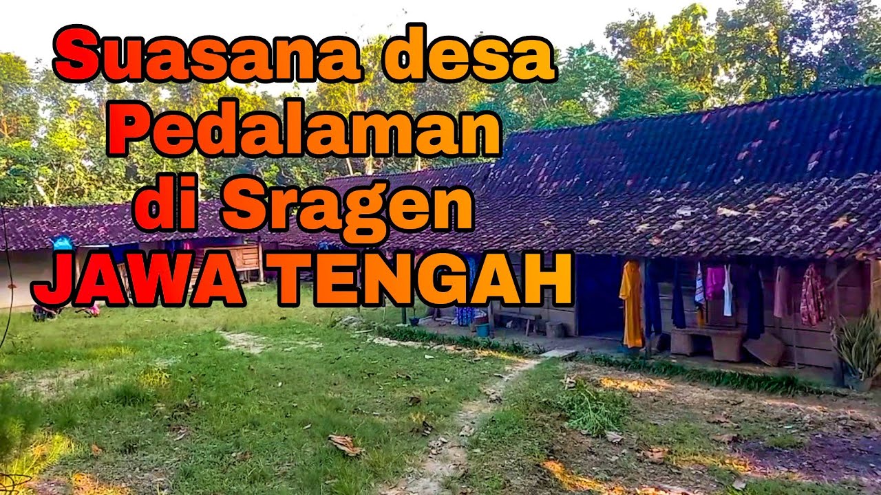 Suasana desa pedalaman yg ada di Desa Galeh Tangen Sragen jawa tengah ||SRAGEN MOTRET||PESONA SRAGEN