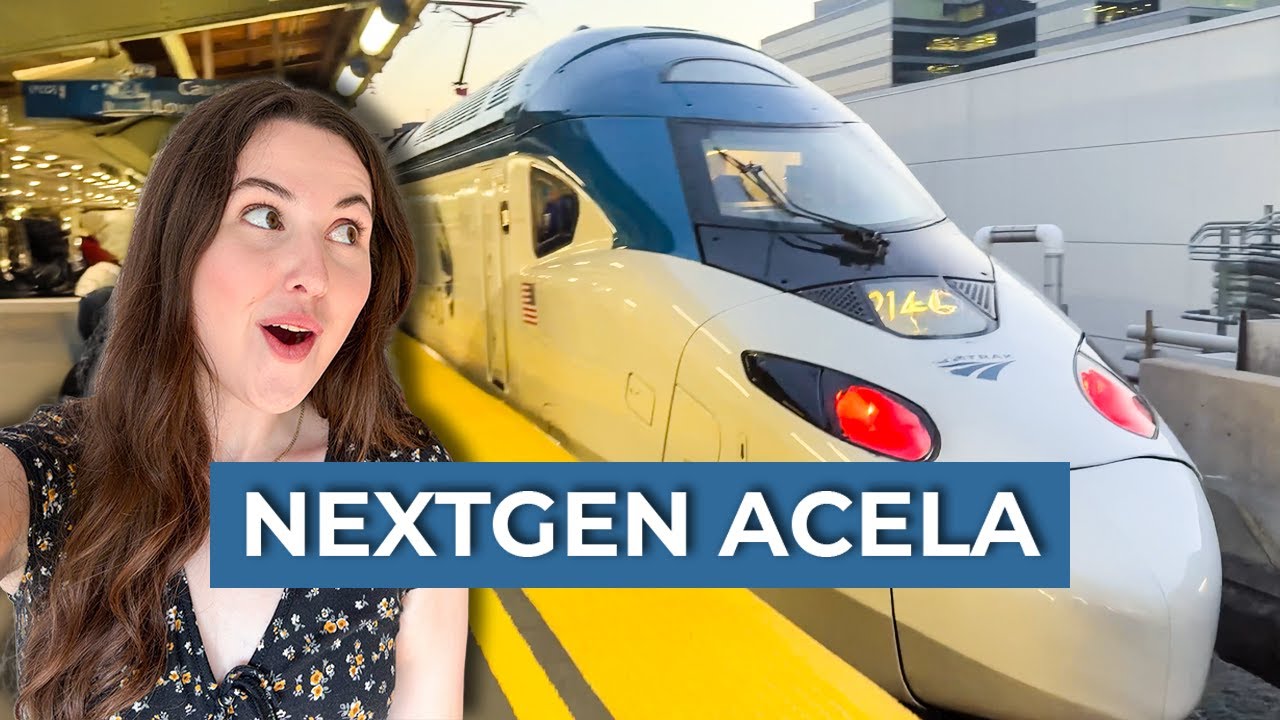 Первая поездка на новом скоростном поезде Acela от Amtrak